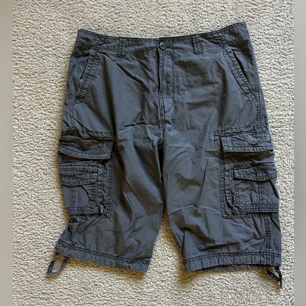 UNIONBAY Men's Charcoal Cargo Shorts